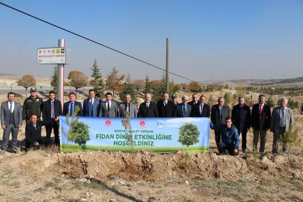 Konya Cumhuriyet Başsavcılığı 5 bin fidanı toprakla buluşturdu