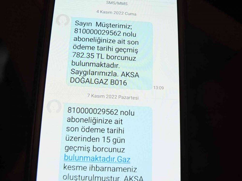 Balıkesir'de bağlanmayan doğalgaza 782 lira borç çıktı