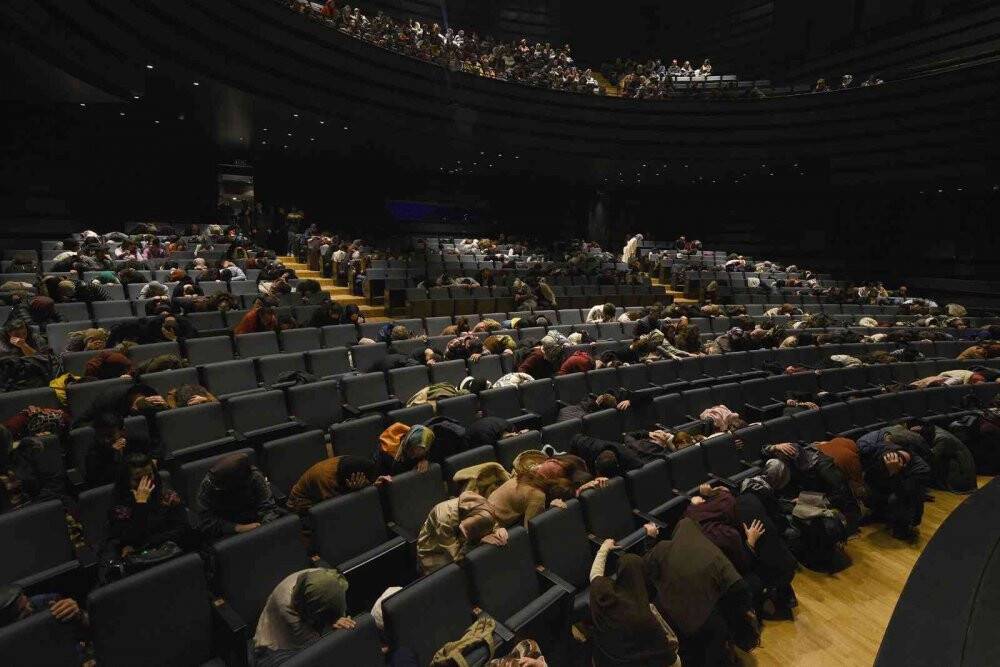 Konya Şehir Tiyatrosu’ndan deprem tatbikatına destek