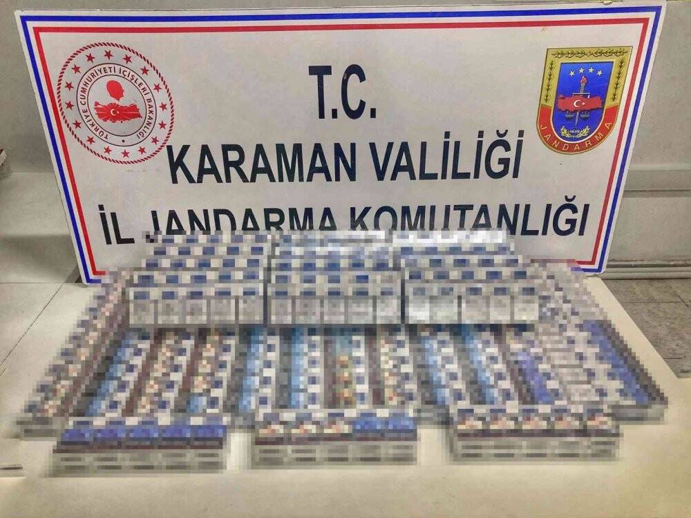 Konya'dan  Karaman'a 440 paket kaçak sigara