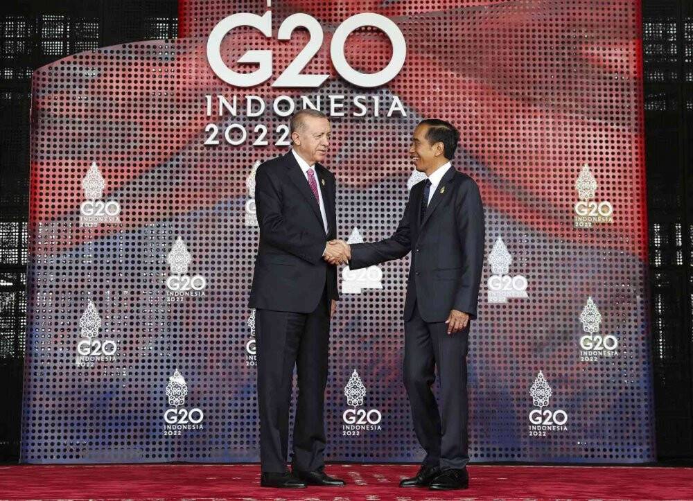 Cumhurbaşkanı Erdoğan, Endonezya’nın Bali Adası’nda toplanan G20 Liderler Zirvesi’ne katıldı
