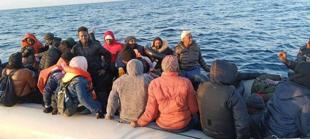 63 göçmen yakalandı, 33 göçmen kurtarıldı