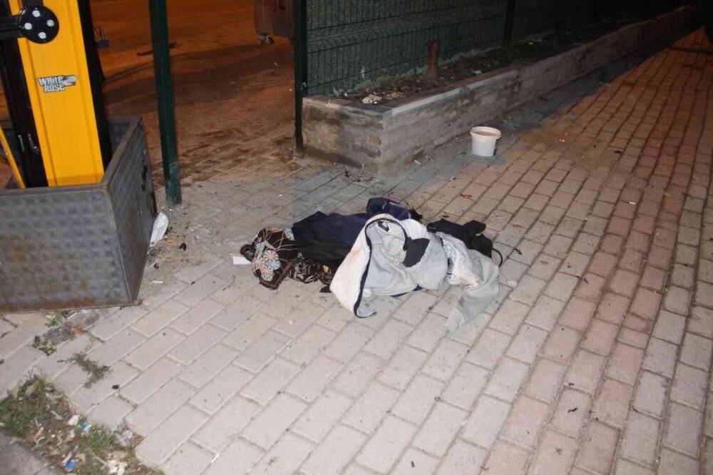 Otopark girişinde şüpheli çanta alarmı