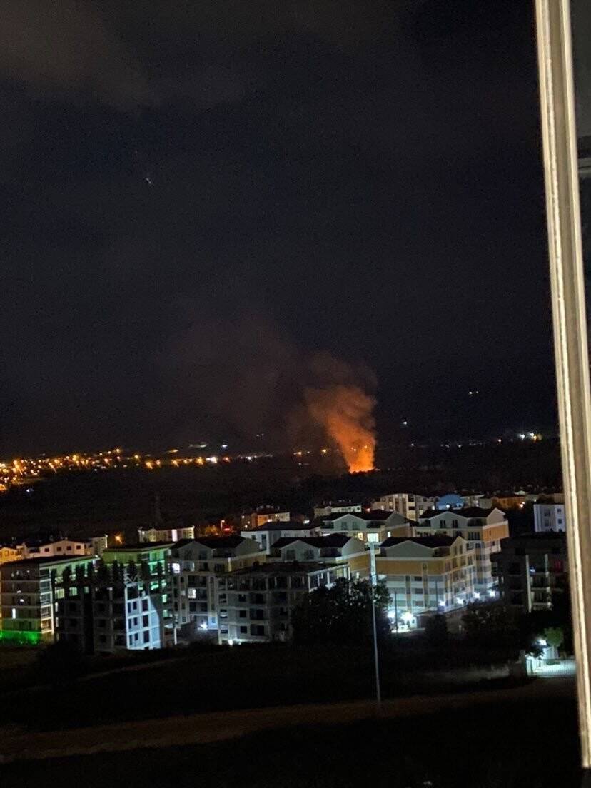 Ormanlık alanda korkutan yangın