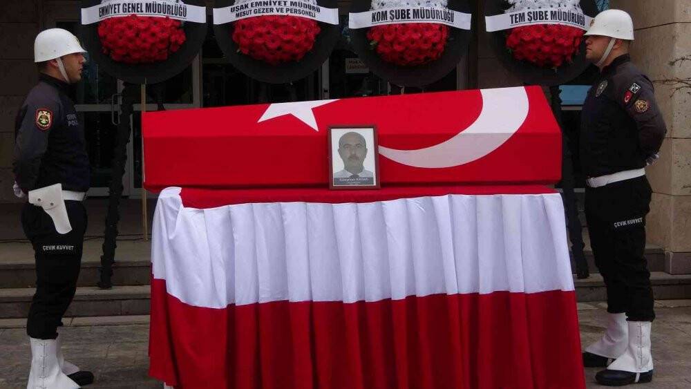 Hayatını kaybeden polis memuru için tören düzenlendi