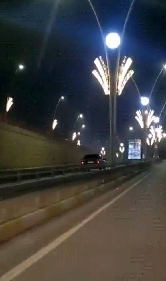 Ters şeritte,  tehlike saçtı