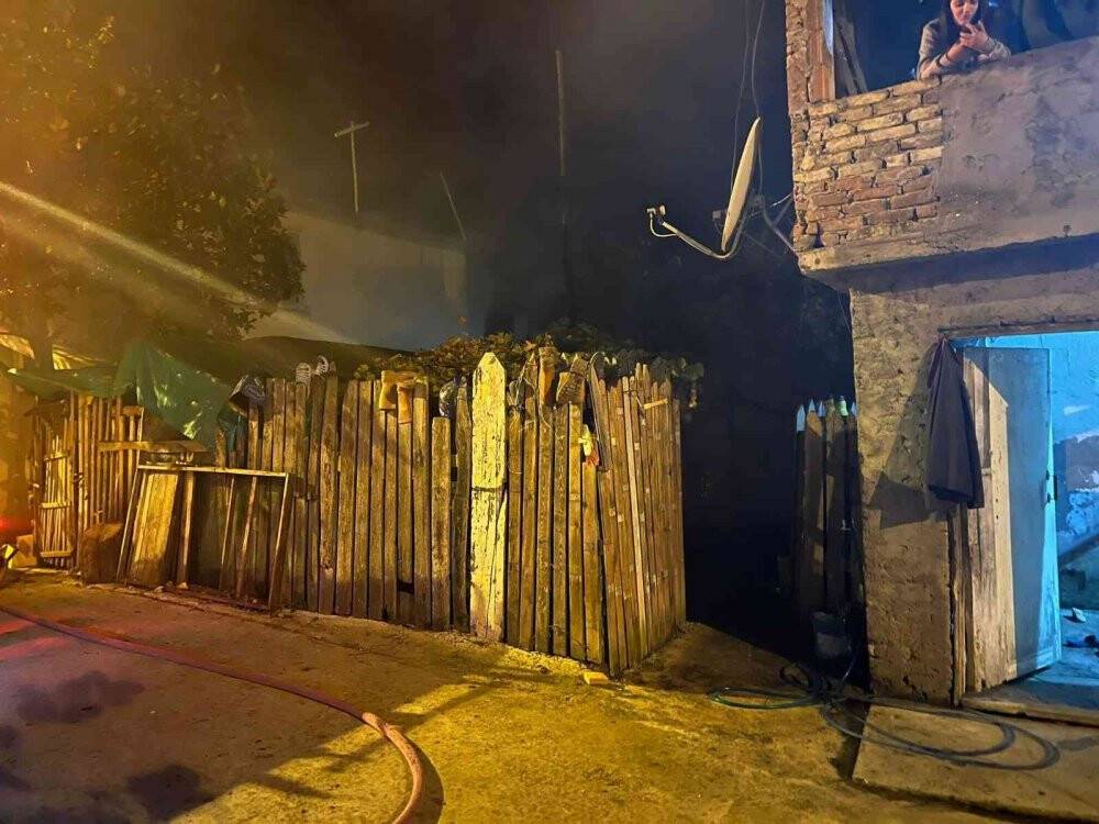 Samanlık yangınında faciadan dönüldü