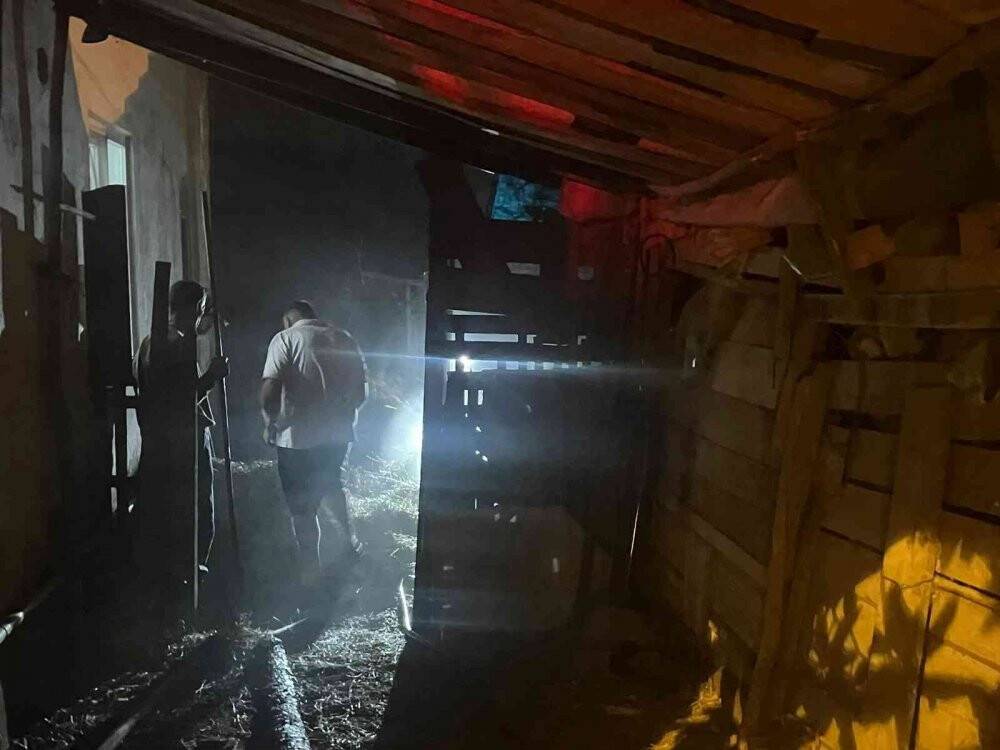 Samanlık yangınında faciadan dönüldü