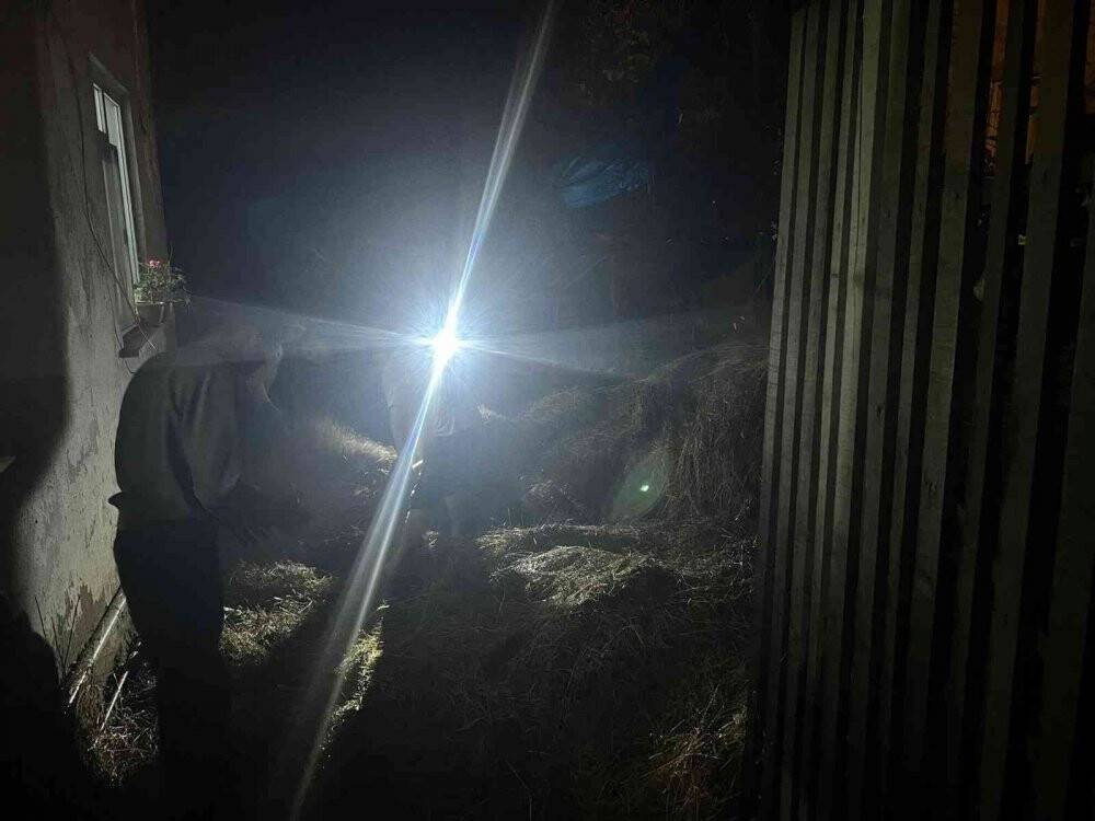 Samanlık yangınında faciadan dönüldü