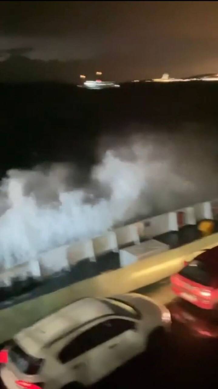 Marmara Denizinde korku dolu anlar