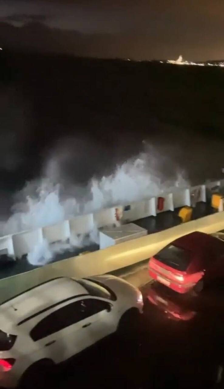 Marmara Denizinde korku dolu anlar