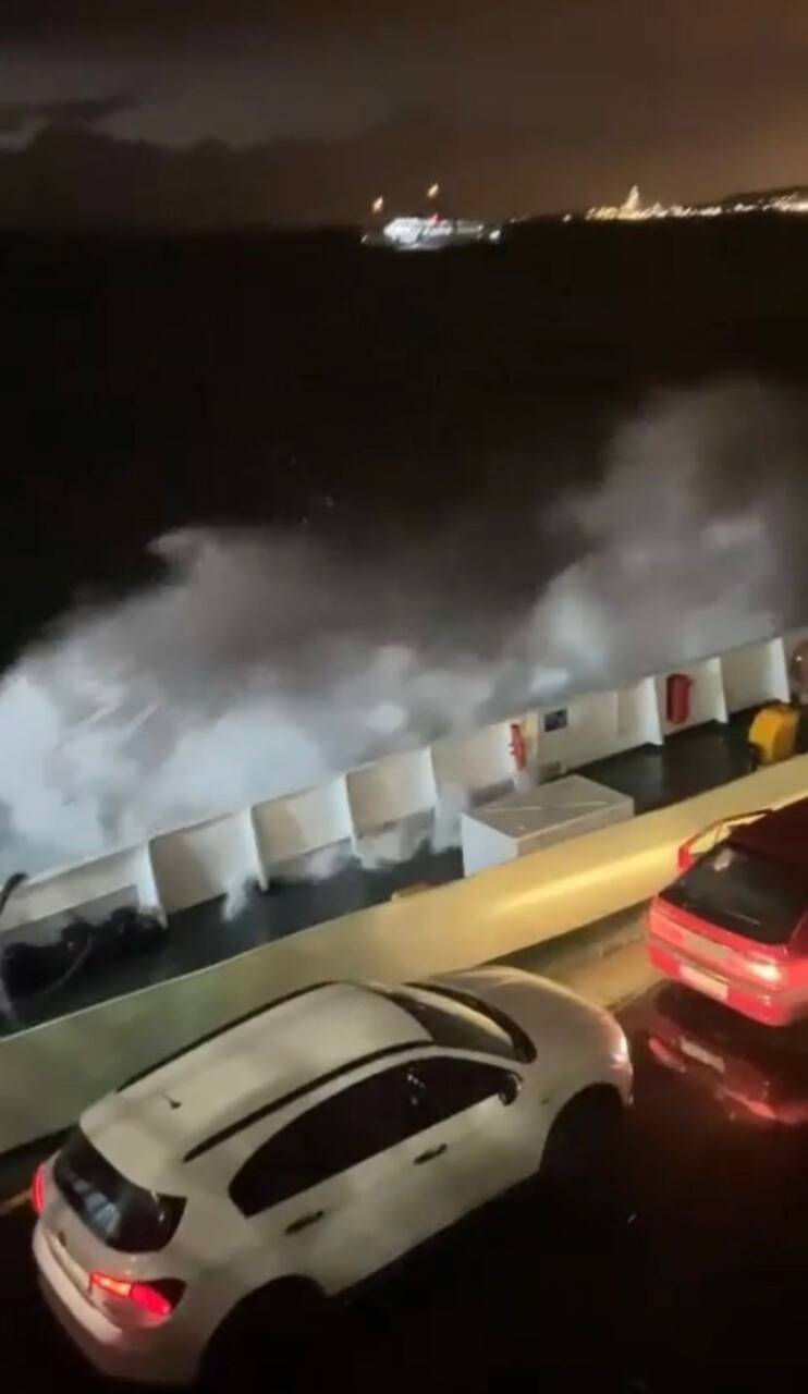 Marmara Denizinde korku dolu anlar