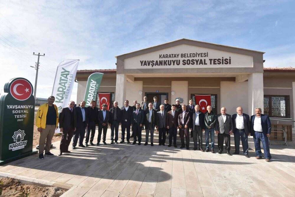 Karatay’da Yavşankuyu Sosyal Tesisi hizmete açıldı