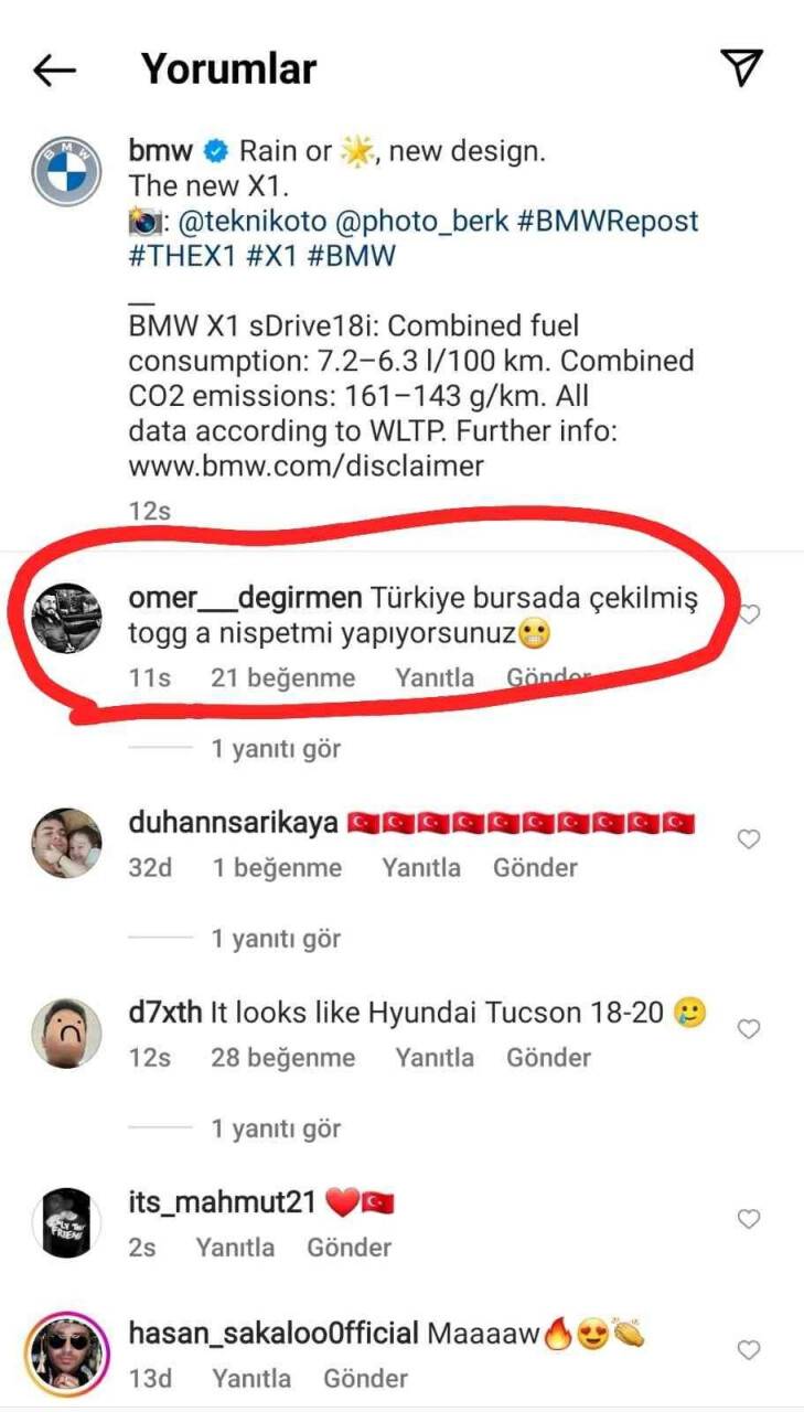 BMW’nin paylaşımında dikkat çeken Gemlik detayı