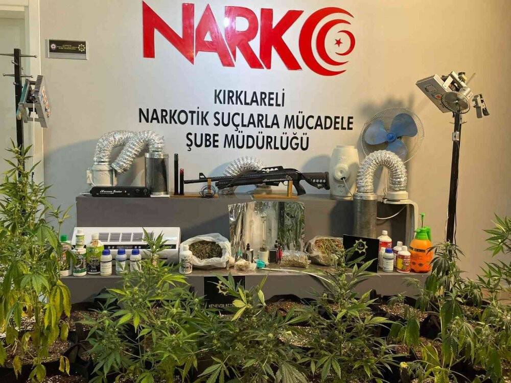 Ev değil, uyuşturucu serası