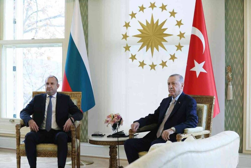 Cumhurbaşkanı Erdoğan, Bulgaristan Cumhurbaşkanı Radev ile bir araya geldi