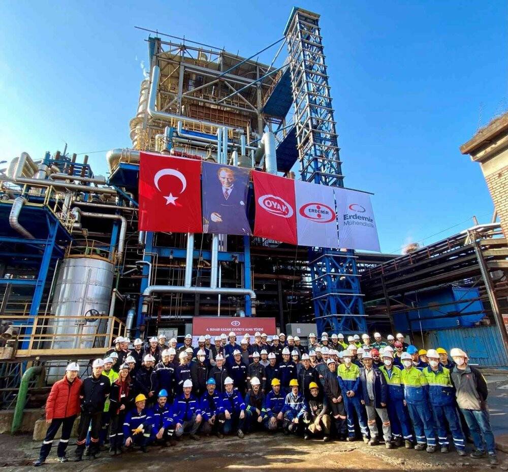 Enerji tasarrufu sağlayacak yeni buhar kazanı devreye alındı