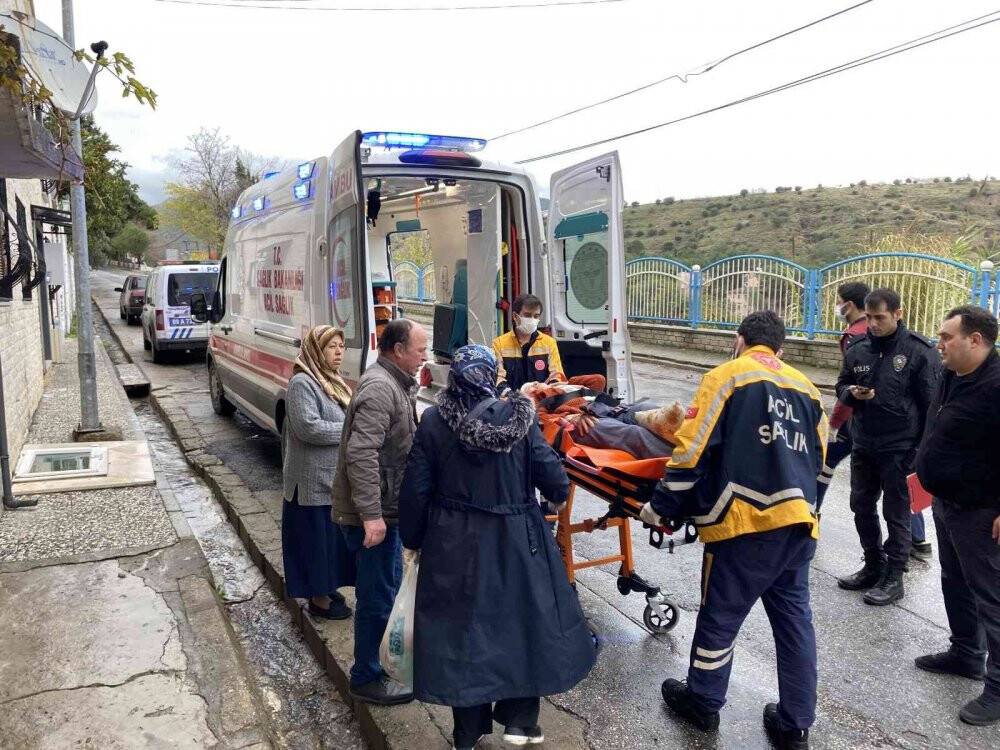 Yaşlı kadının imdadına itfaiye ekipleri yetişti