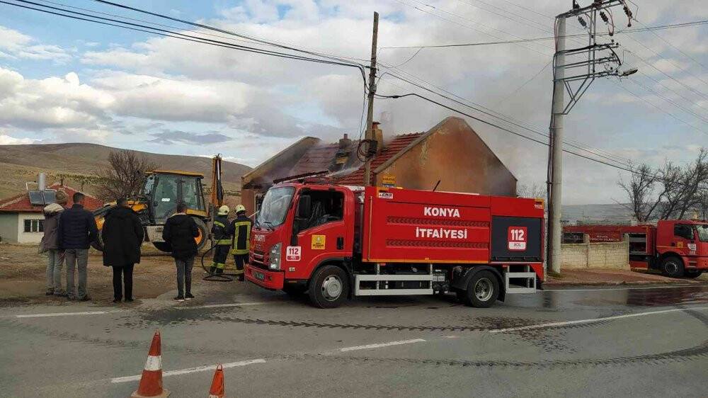 Müstakil evde  yangın