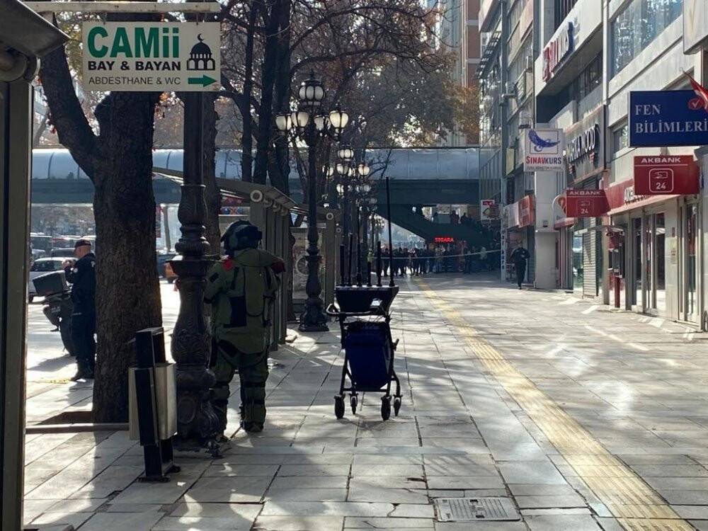 Ankara'da korkutan şüpheli valiz ihbarı