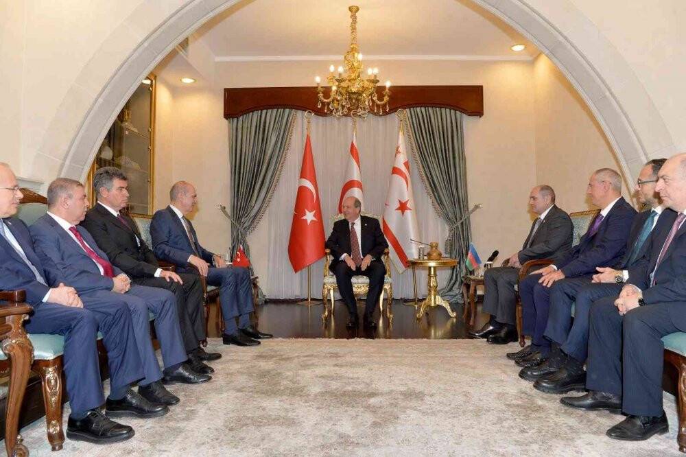 Tatar,  AK Parti, UBP ve Yeni Azerbaycan Partisi heyetlerini kabul etti