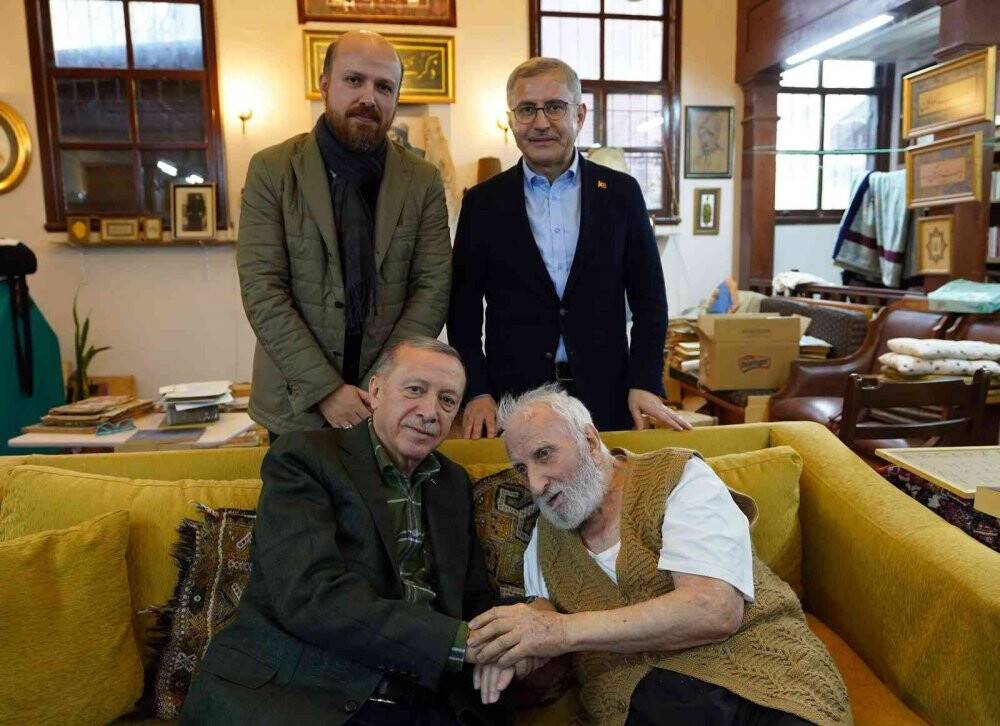 Cumhurbaşkanı Erdoğan, neyzen Niyazi Sayın’ı ziyaret etti