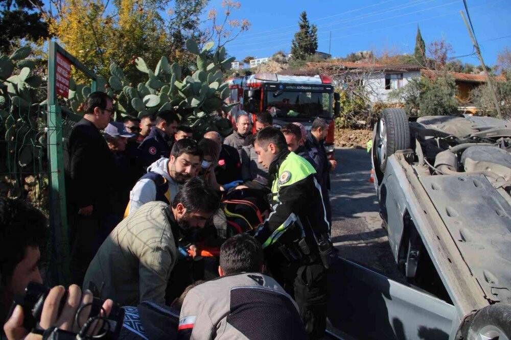 Antalya'da kursiyer takla attı, eğitmen kaçtı