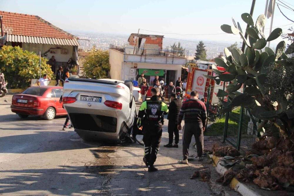 Antalya'da kursiyer takla attı, eğitmen kaçtı