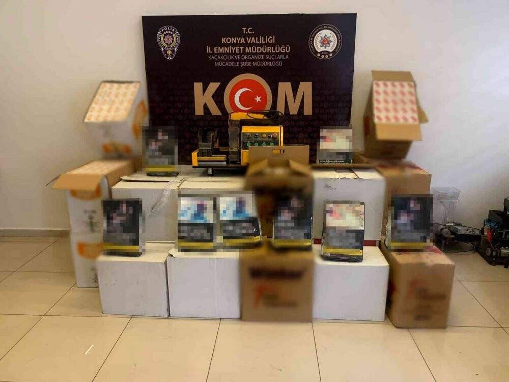 Konya’da kaçak sigara operasyonu