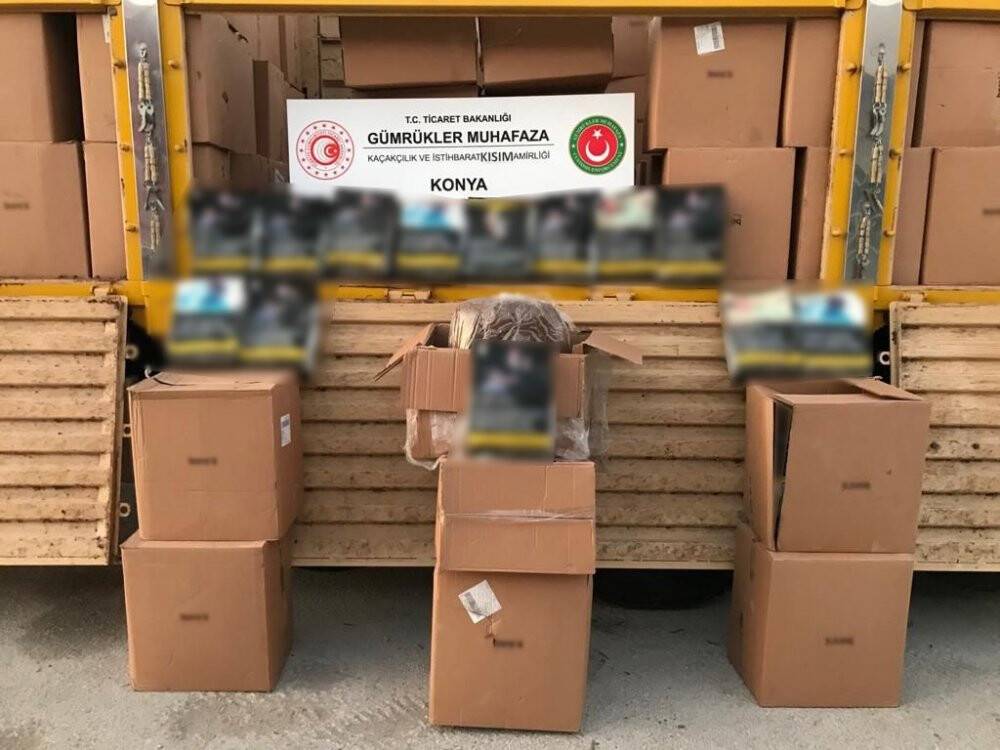 Konya’da 2 ton 734 kilogram kaçak tütün ele geçirildi
