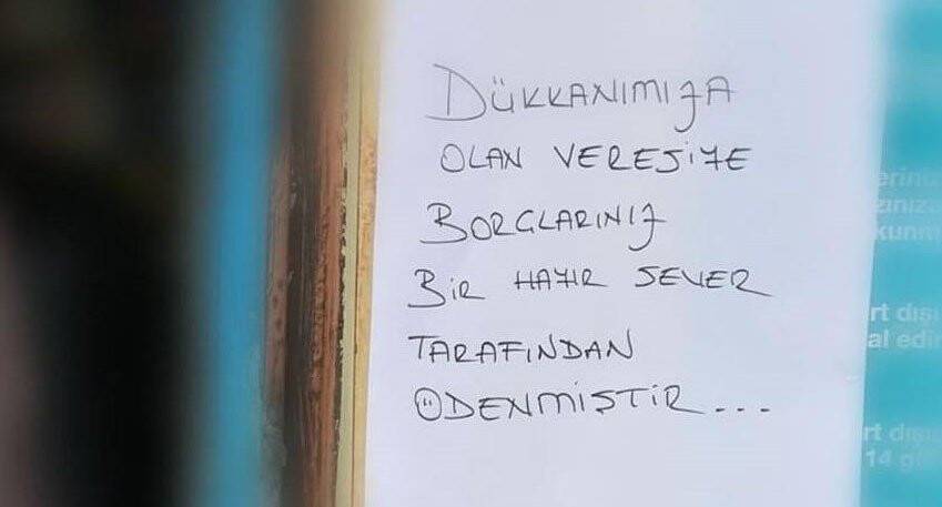 Gizemli hayırsever bu sefer 85 bin lira ödedi