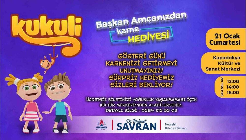 Nevşehir'de Kukuli ve Sihirbazlık gösterisi öğrencilerle buluşacak