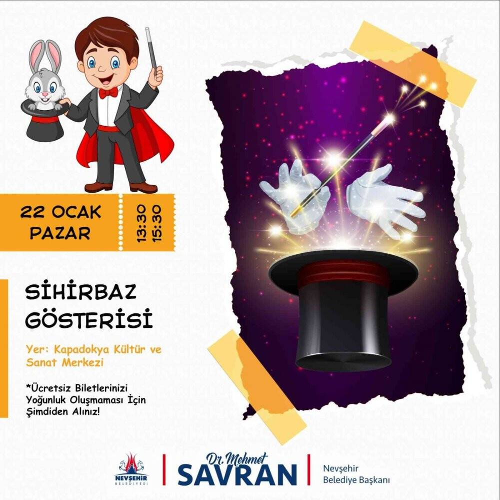 Nevşehir'de Kukuli ve Sihirbazlık gösterisi öğrencilerle buluşacak