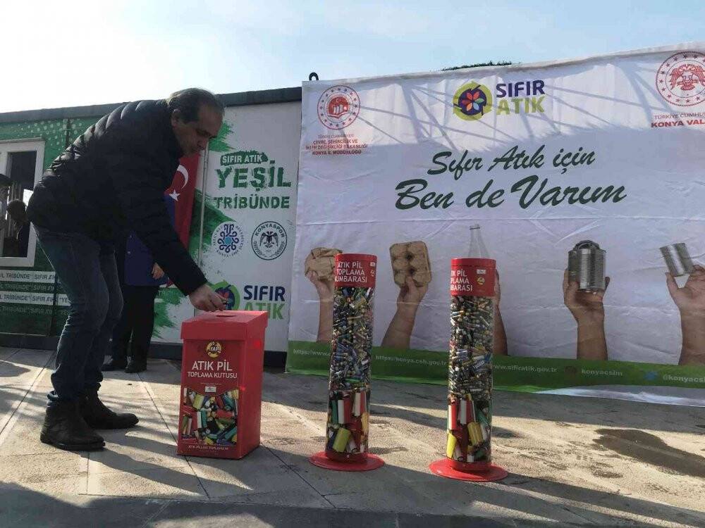 Konyaspor, atık pil getirene maç bileti veriyor