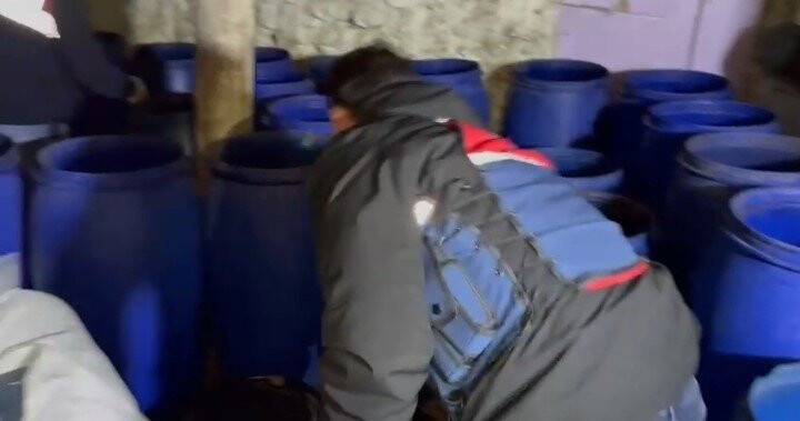 Sahte içki imalathanesine şafak baskını