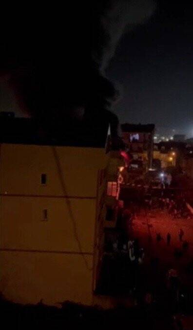 Kocaeli'de doğal gaz patlamasının yaşandığı  anlar güvenlik kamerasında