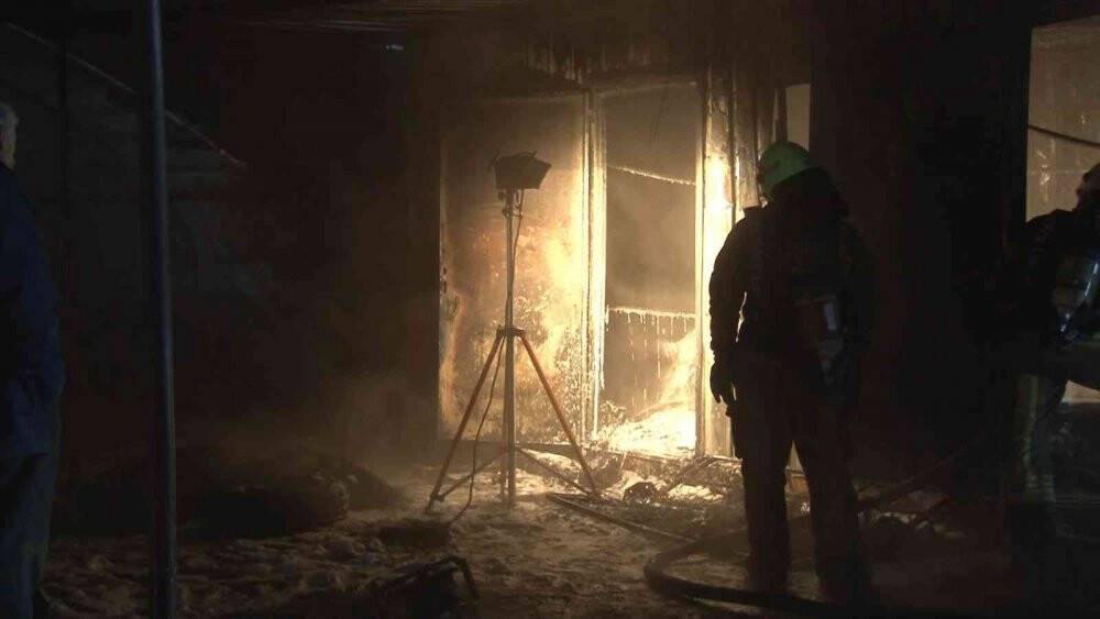 Konteynerde yangın paniği