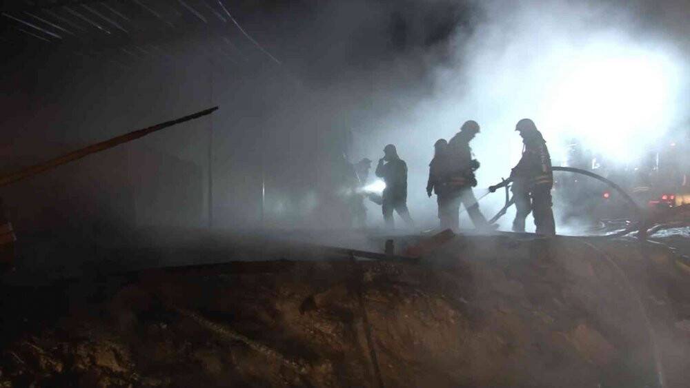 Konteynerde yangın paniği