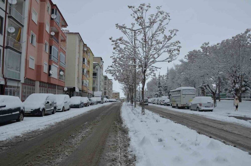 Kar, Karaman'ı beyaza bürüdü