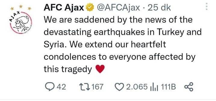 Dortmund, Milan ve Ajax’tan geçmiş olsun mesajı