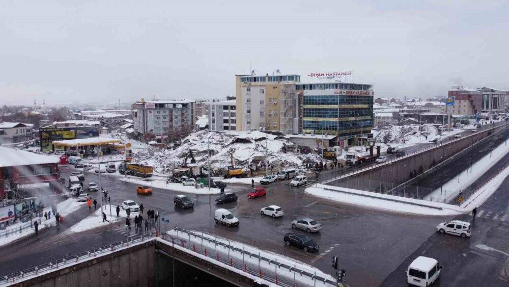 Deprem bölgesi Malatya, havadan görüntülendi