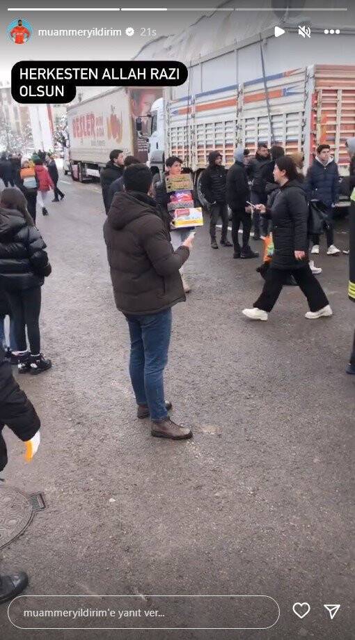 Sivassporlu Muammer deprem yardım çalışmalarında