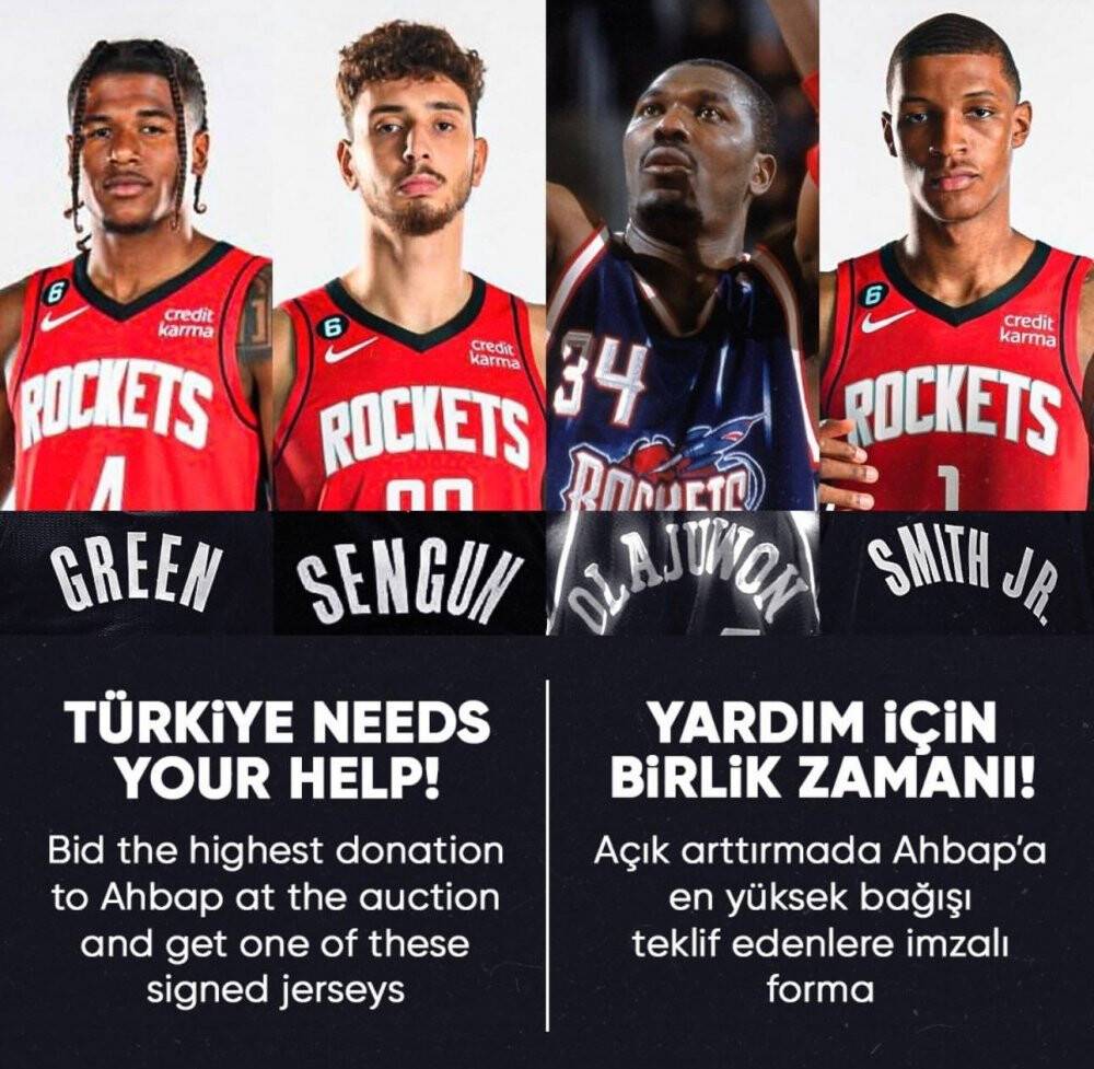 Alperen Şengün’den depremzedeler için destek kampanyası