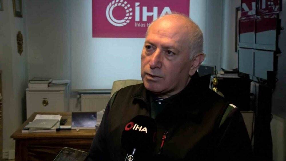 Bir çiziği bile olmadan yan yatan bina