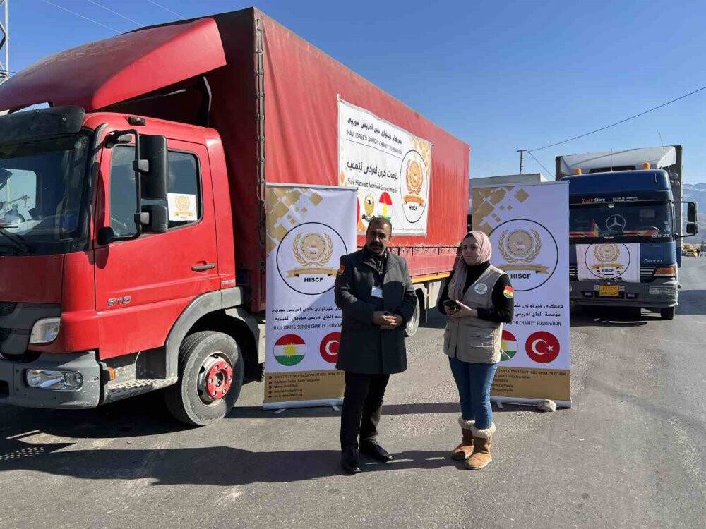 IKYB'den depremzedelere yardımlar gelmeye devam ediyor