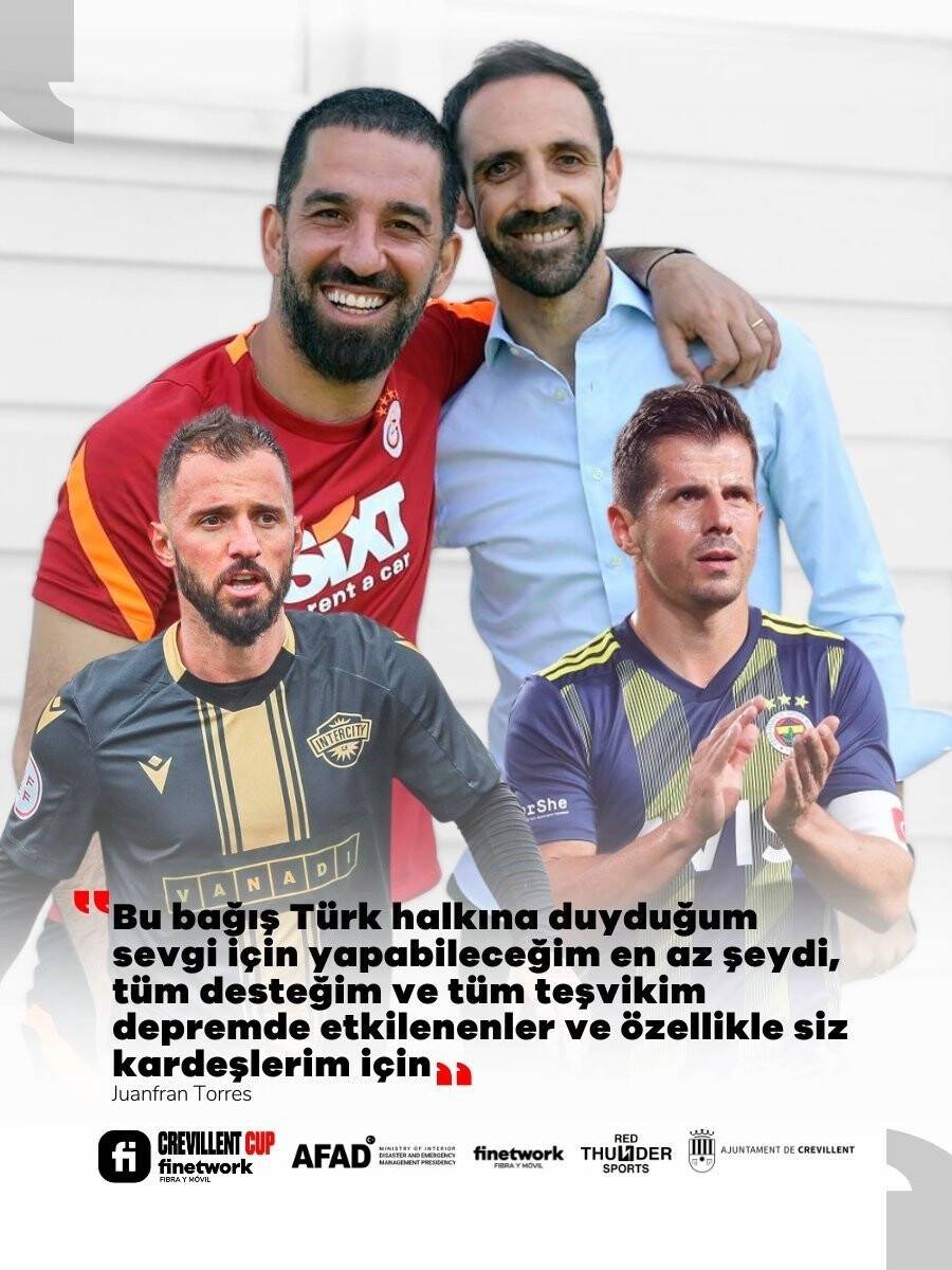 Juanfran, depremzedeler için yardım maçı düzenleyecek