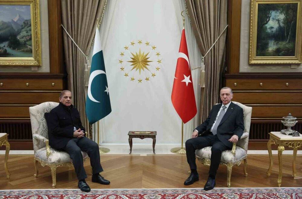 Cumhurbaşkanı Erdoğan, Pakistan Başbakanı Şahbaz Şerif’i Kabul etti