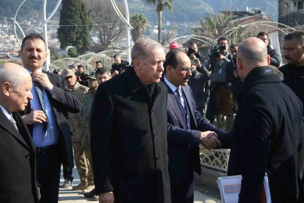 Cumhurbaşkanı Erdoğan ve MHP Lideri Bahçeli Hatay’da