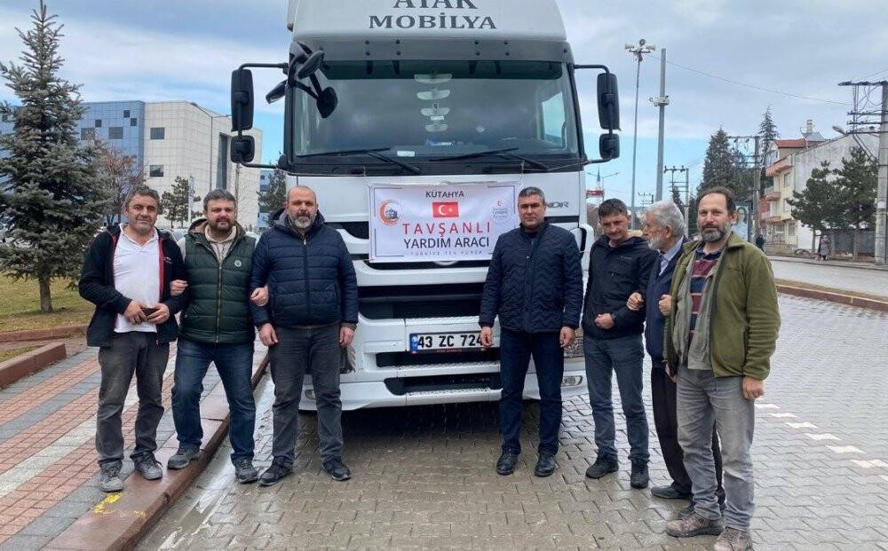 Deprem bölgesine 27 ton kömür gönderildi