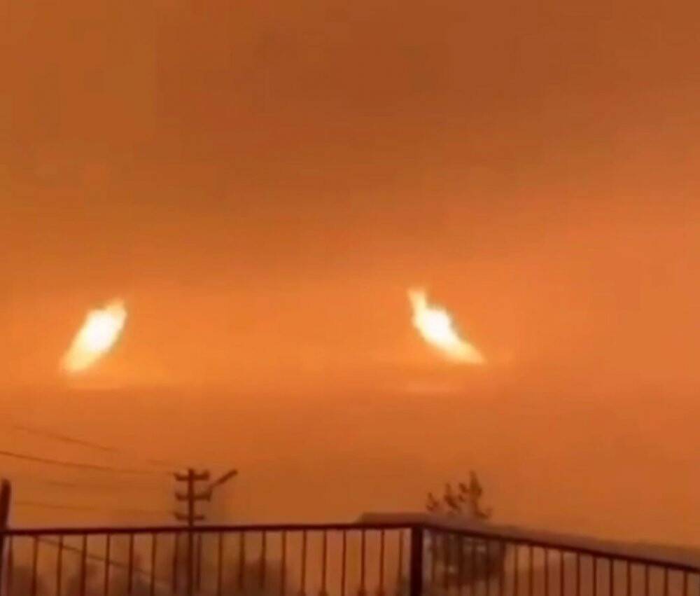 Adıyaman’da deprem sırasında ilginç görüntü